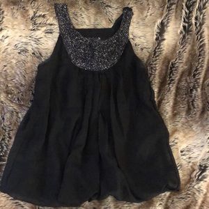 Black blouse with detail